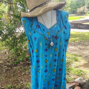 - DDEVAKI VINTAGE  NIGHTIES SZ XXL  SLEEP  BOHO LOUNGEWEAR MAXI FESTIVAL DRESS